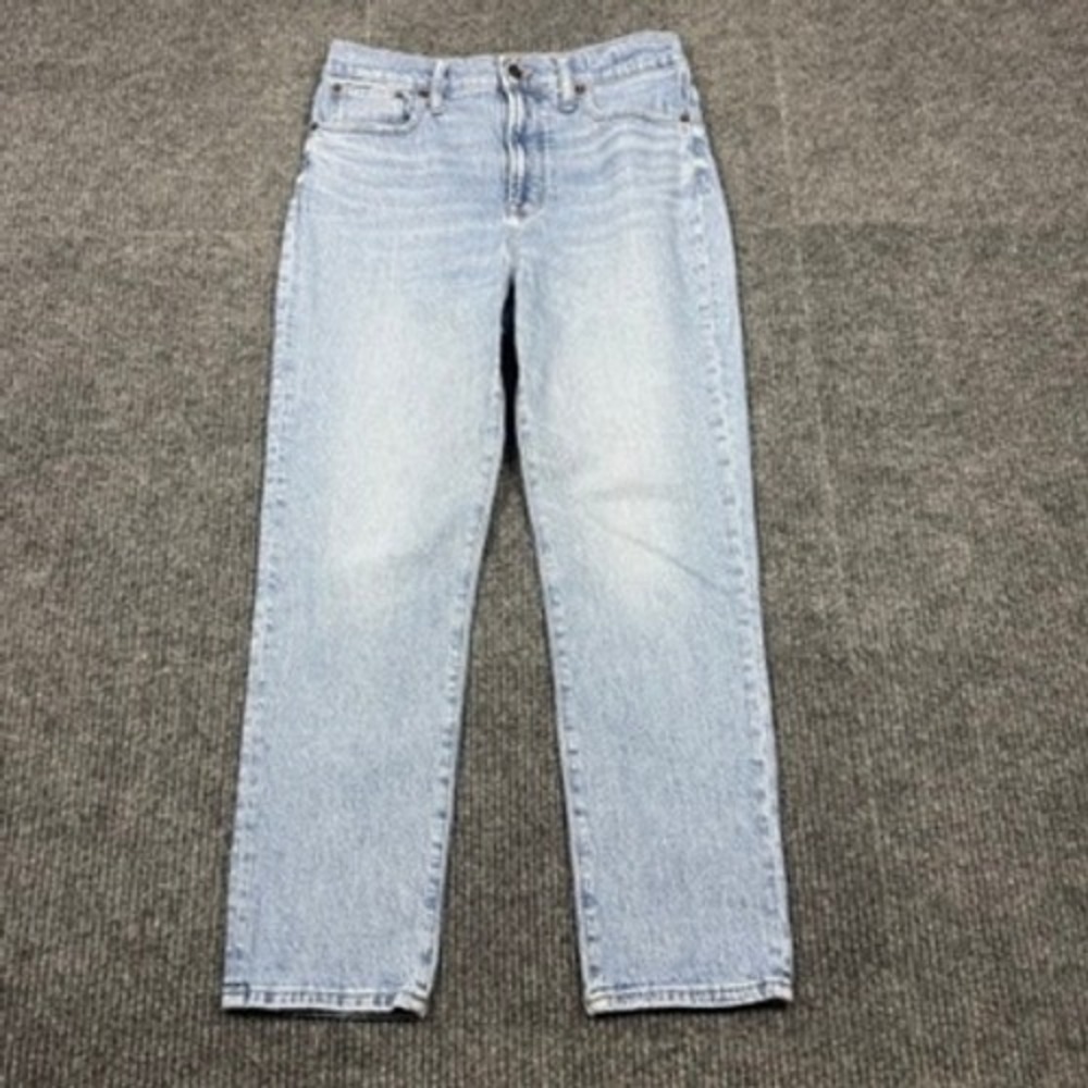 Madewell The Perfect Vintage Jean Light Wash High Rise Straight Leg Denim 29